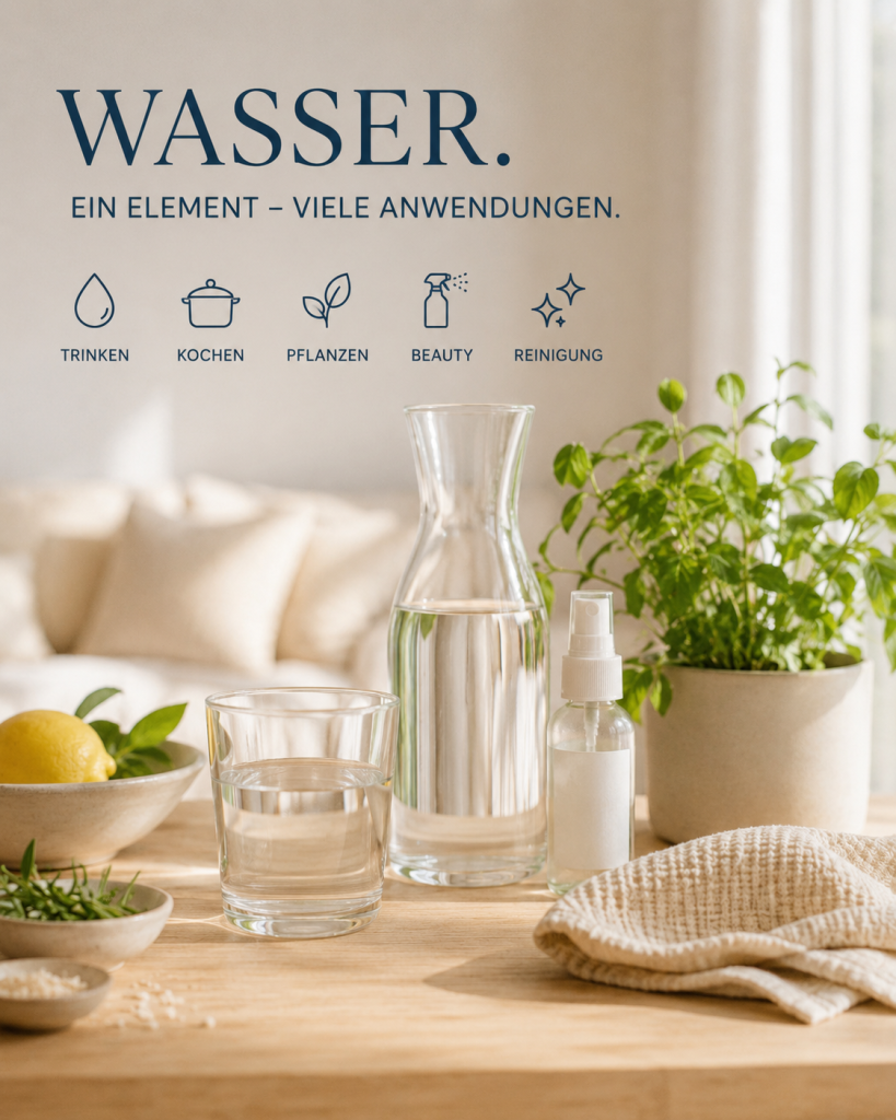 Wasser ist der Schlüssel, weil es im Alltag weit mehr Aufgaben erfüllt als nur den Durst zu löschen. Es begleitet Trinken, Kochen, Pflanzenpflege, Reinigung und persönliche Routinen. Wer nicht nur auf die Trinkmenge, sondern auch auf Wasserqualität achtet, kann bewusster leben und nachhaltigere Entscheidungen leichter in den Alltag integrieren. In diesem Beitrag geht es darum, wie sich dieses Thema verständlich, alltagsnah und glaubwürdig einordnen lässt.  Wasser ist überall und wird trotzdem oft unterschätzt  Du trinkst Wasser, kochst damit, gießt Pflanzen, reinigst Oberflächen und nutzt es in vielen kleinen Momenten, ohne groß darüber nachzudenken. Genau darin liegt sein Potenzial. Wasser ist so selbstverständlich, dass seine Qualität oft erst dann zum Thema wird, wenn Beschwerden, Geschmack oder Nachhaltigkeit eine Rolle spielen. H2 LIBERTY setzt hier an und lädt dazu ein, Wasser wieder bewusster wahrzunehmen. Nicht als kompliziertes Gesundheitskonzept, sondern als alltägliches Element, das dich, dein Zuhause und deine Umgebung begleitet.  Warum nicht nur die Menge zählt  Natürlich ist regelmäßiges Trinken wichtig. Die Deutsche Gesellschaft für Ernährung empfiehlt Erwachsenen rund 1,5 Liter Getränke pro Tag, am besten Wasser oder andere kalorienfreie Getränke. Doch neben der Menge stellt sich auch die Frage, welches Wasser täglich genutzt wird. Viele Menschen achten sehr genau auf Ernährung, Pflegeprodukte oder Reinigungsmittel. Beim Wasser bleibt es häufig bei der Gewohnheit. Wer Wasserqualität bewusster betrachtet, schafft eine neue Grundlage für Routinen, die einfach bleiben und dennoch mehr Aufmerksamkeit bekommen.  Ionisiert, basisch und wasserstoffreich gedacht  H2 LIBERTY beschreibt Wasser als:   lebendig,  ionisiert,  basisch,  wasserstoffreich,  antioxidativ   und feinstrukturiert.   Diese Begriffe klingen zunächst technisch, lassen sich aber alltagsnah verstehen. Es geht um Wasser, das direkt vor Ort aufbereitet wird und für verschiedene Anwendungen genutzt werden kann. Zum Trinken, für die Küche, für Beauty, Pflanzen oder Haushalt. Wichtig ist dabei eine ehrliche Kommunikation. Es geht nicht um Heilversprechen, sondern um Wasser als Teil eines bewussten Lebensstils.  Wasser als Verbindung zwischen Mensch, Pflanzen und Umwelt