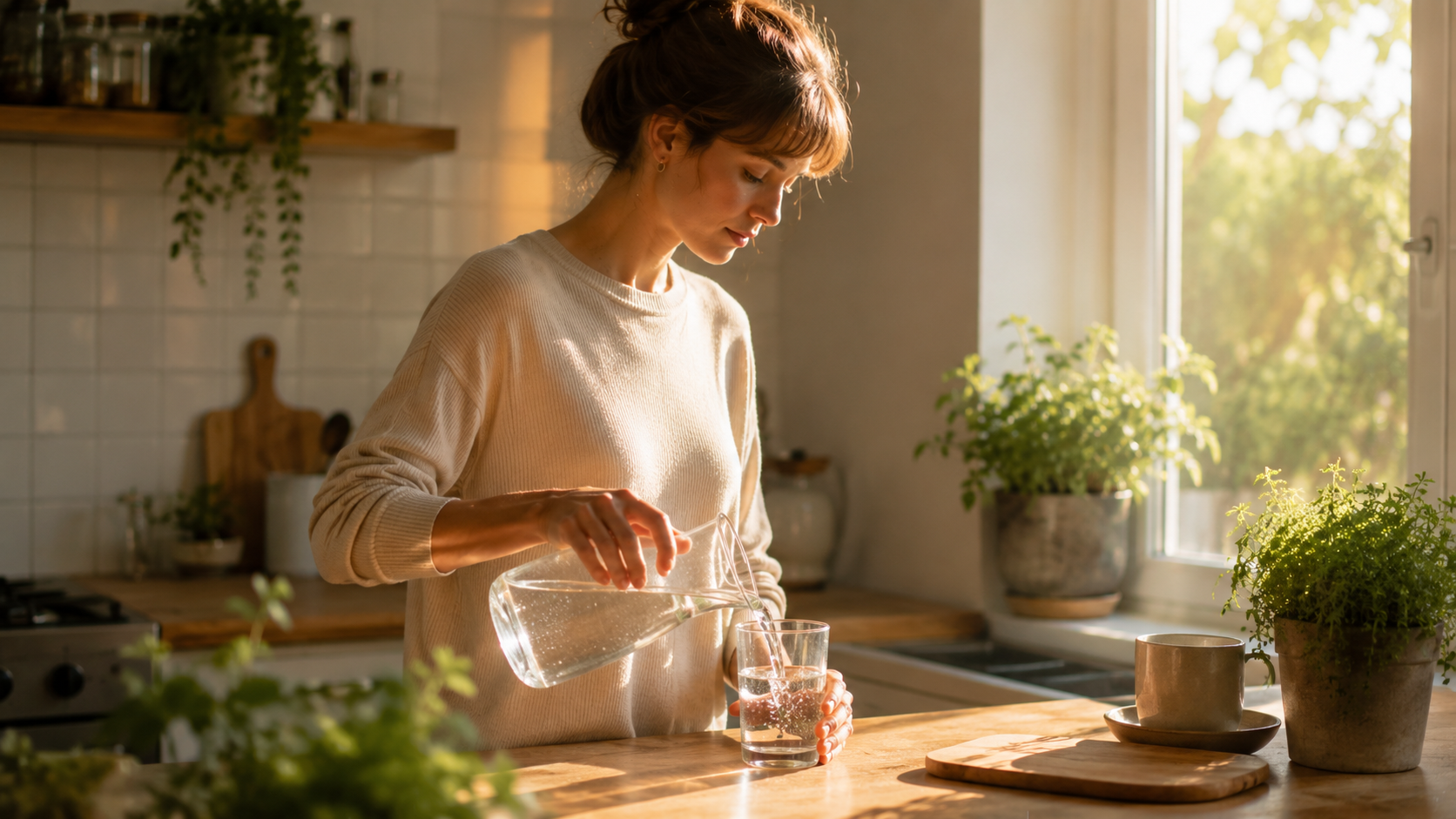 Wasser als Morgenritual